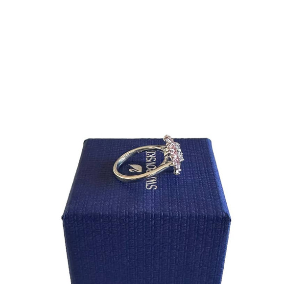 Swarovski Sunshine ring Mixed cuts, Sun, Pink, Rhodium plated 58 / 8 - Picture 6 of 9